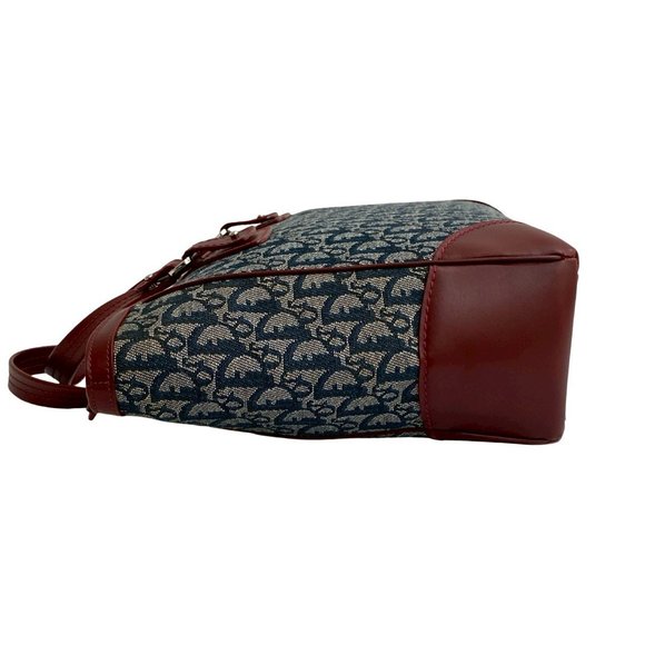 DIOR Blue Leather Tote Bag - Picture 5 of 10